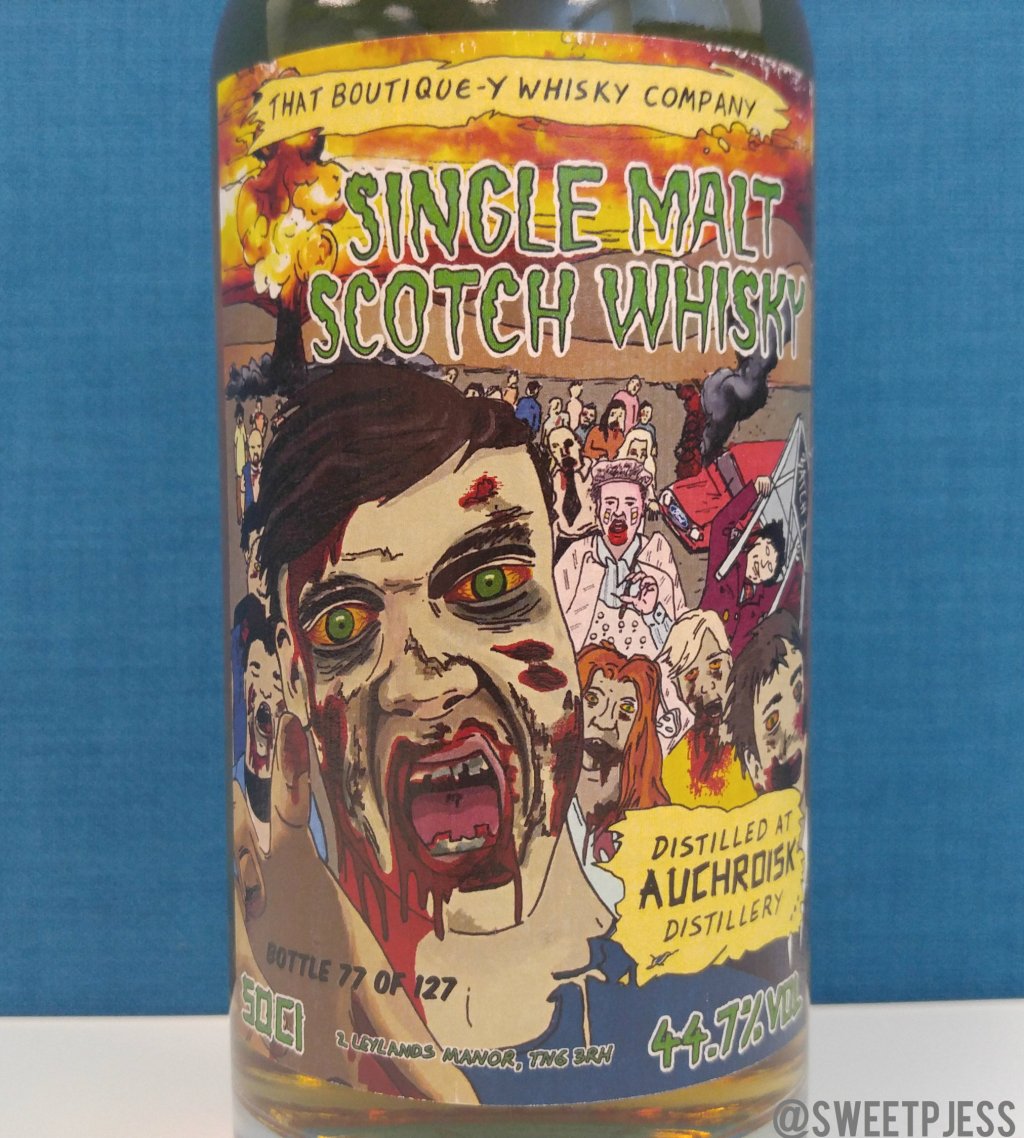 auchroisk zombie whisky bottle